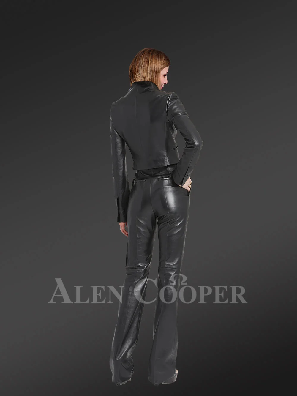 Stylish Leather Pants That Enhance a Woman's Silhouette