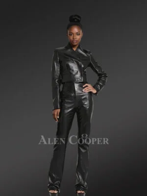 Stylish Leather Pants That Enhance a Woman’s Silhouette