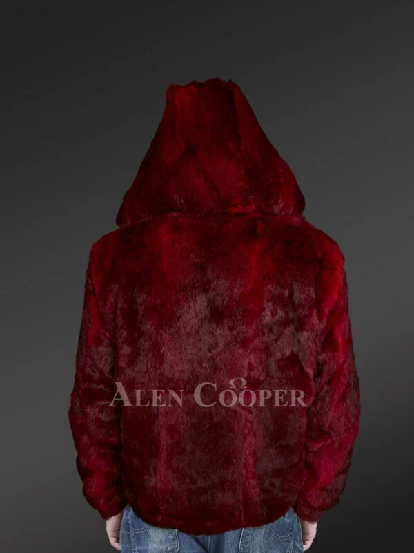 Fox Fur Bomber Jacket for Men - Image 10