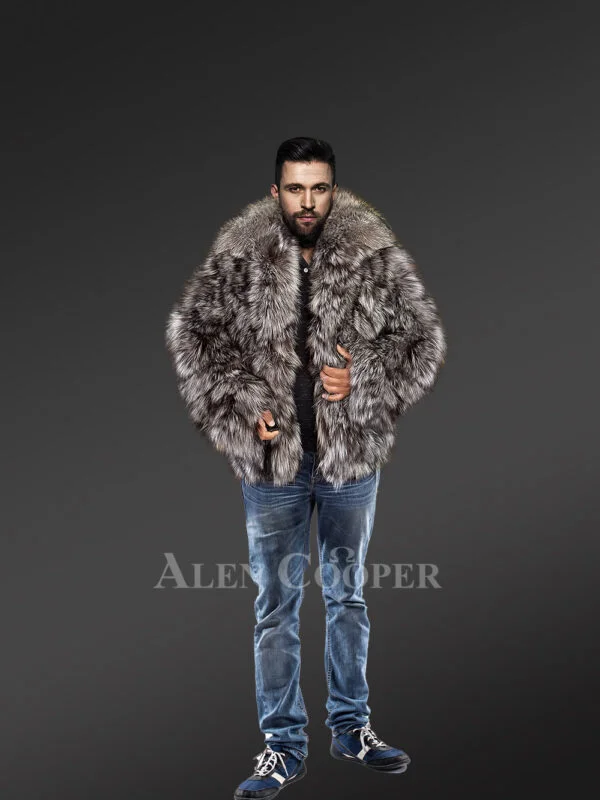 Silver Fox Bomber Jacket to Look Cool and Stay Warm - Image 4
