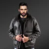 Men shearling Classic Bomber views