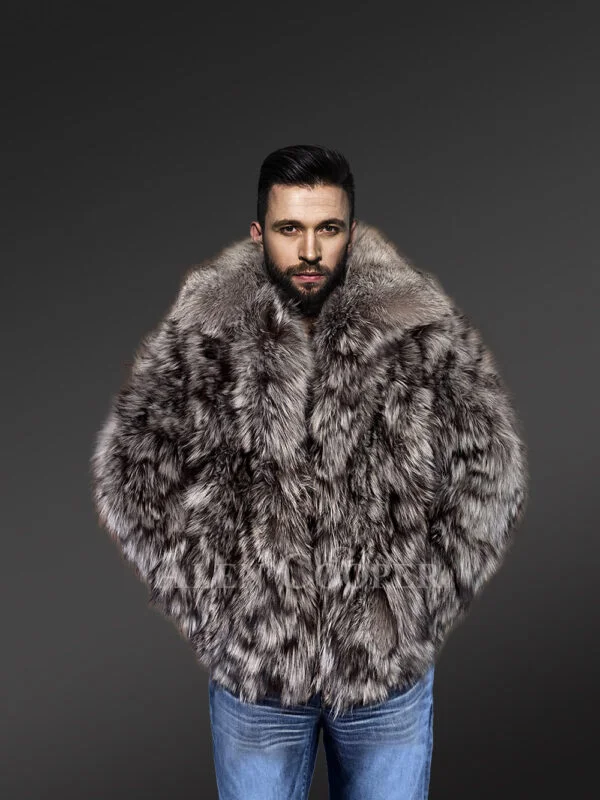 Silver Fox Bomber Jacket to Look Cool and Stay Warm - Image 2