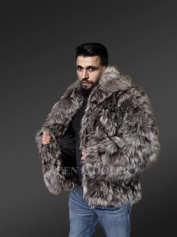 Silver Fox Bomber Jacket to Look Cool and Stay Warm - Image 3