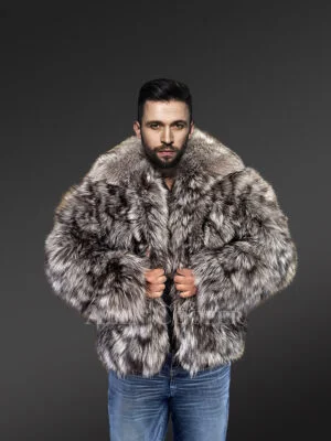 Men’s section Silver Fox Bomber Jackets