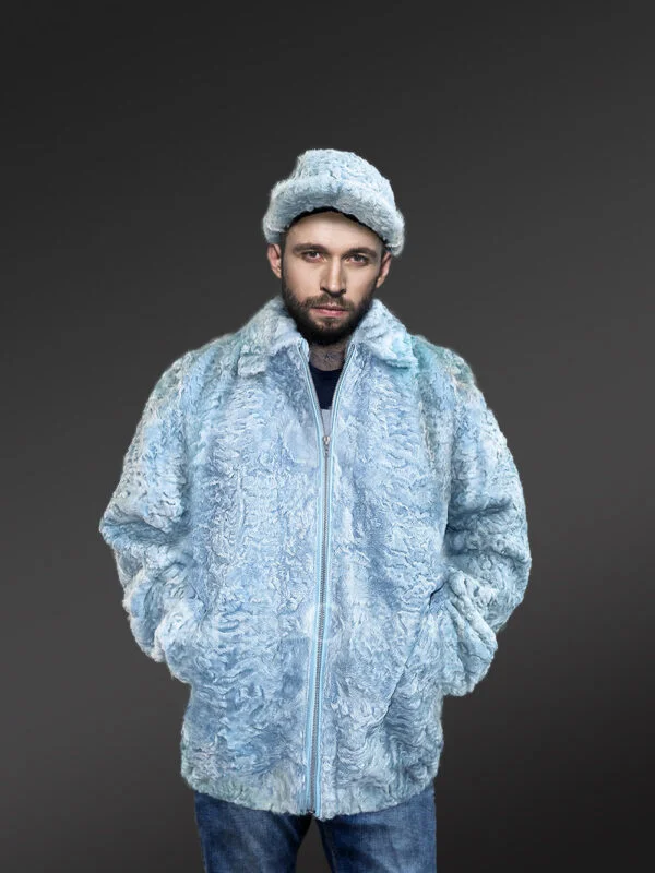 Persian Lamb Bomber Jacket With Hat to Look Effortlessly Aristocratic - Image 2