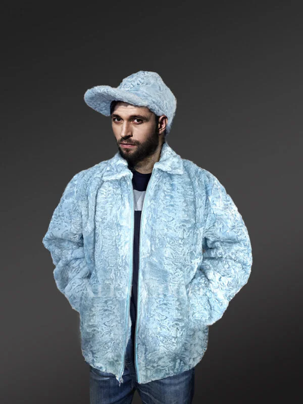 Persian Lamb Bomber Jacket With Hat to Look Effortlessly Aristocratic - Image 4
