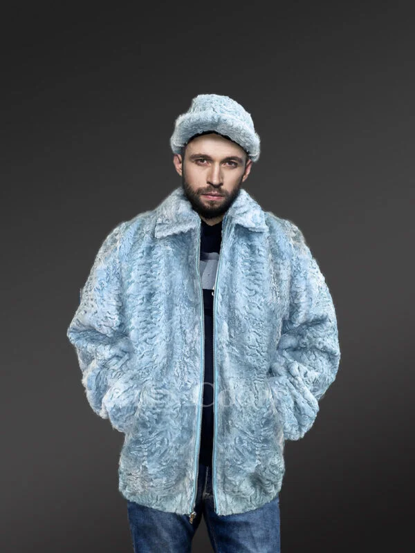 Persian Lamb Bomber Jacket With Hat to Look Effortlessly Aristocratic - Image 3