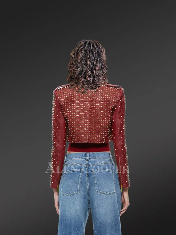 Crop Studded Jacket to Shine Everywhere - Image 7
