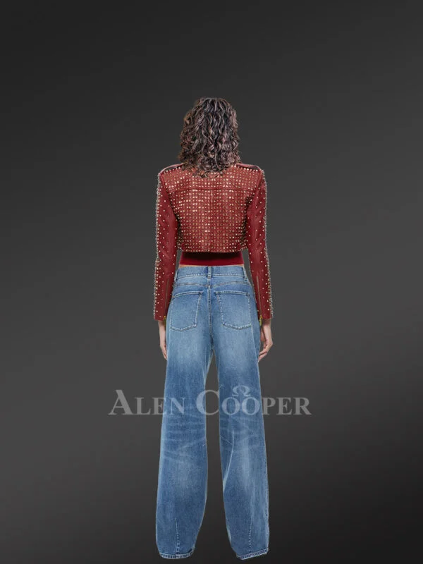 Crop Studded Jacket to Shine Everywhere - Image 4