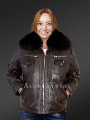 Womens Leather Jacket with Hood – Classy Looks with Absolute Comfort