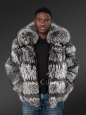 Bomber Fox Fur Jacket for Absolute Protection in Winter