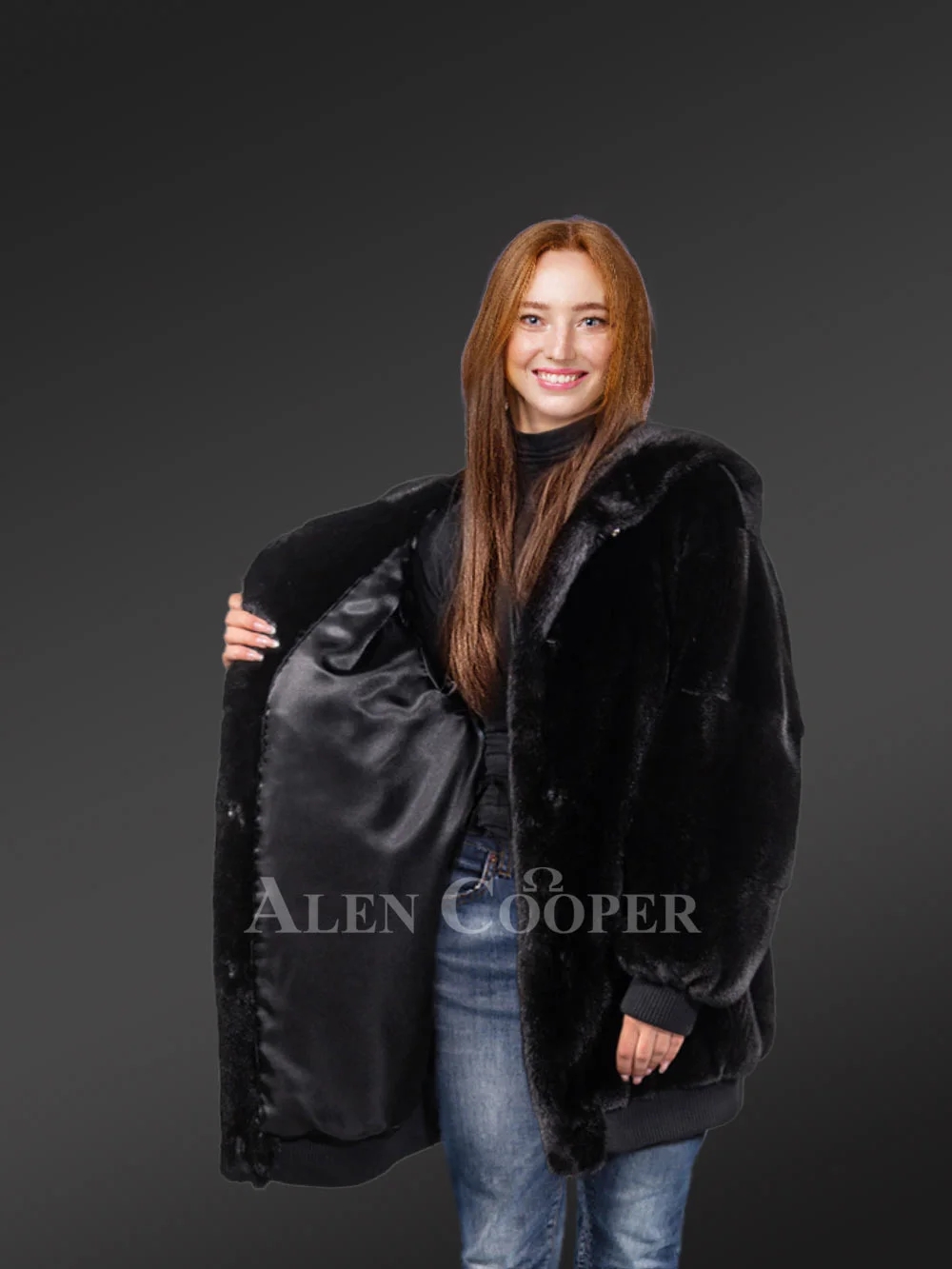 Full length mink coat for sale clearance