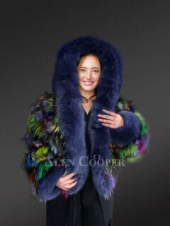 ジャケット・アウター HAIKARA Hood design jacket with fox fur Hood design jacket with fox fur（即納品） | HAIKARA