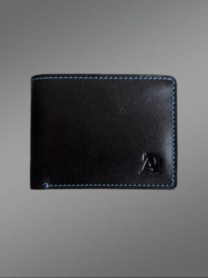 Bi-Fold Leather Wallet for Men 105 BLK TAN product