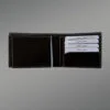 Black Bi-Fold Leather Wallets for men 4