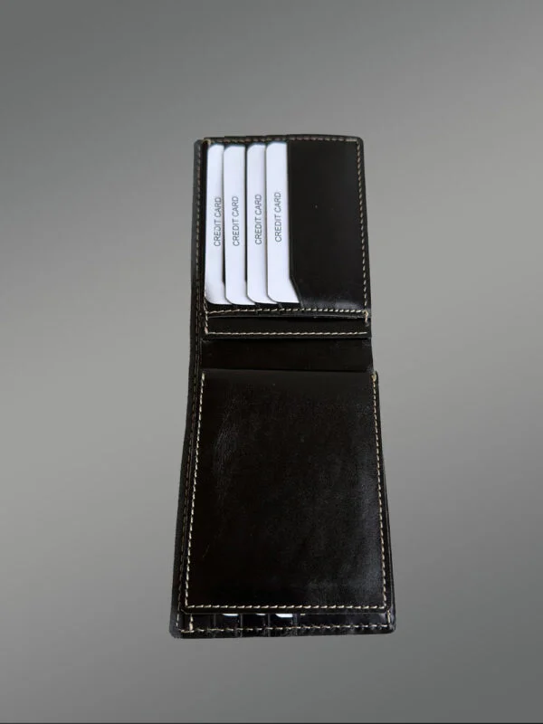 Black Bi-Fold Leather Wallet for Your Perpetual Functionality - Image 8