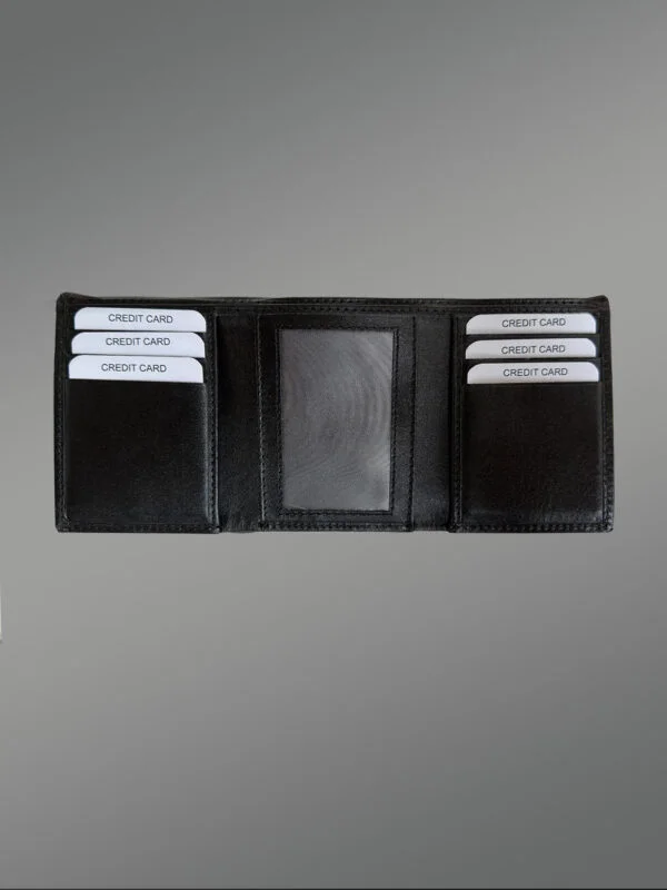 Black Trifold Premium Wallet - Image 2