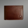 Mens Bi-Fold Brown Leather Wallets