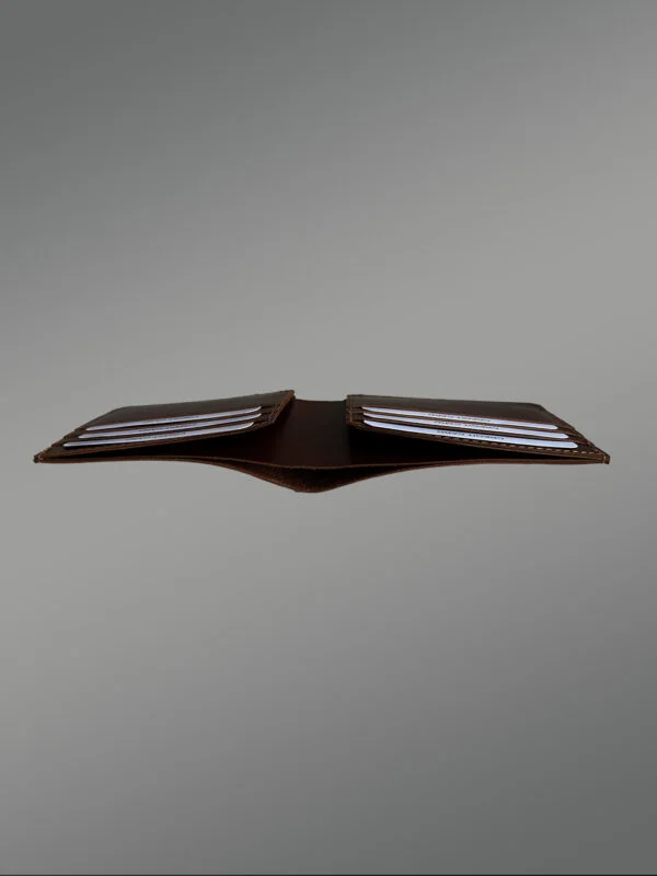 Men's Bi-Fold Brown Leather Wallet for Convenience and High-Fashion Looks - Image 6