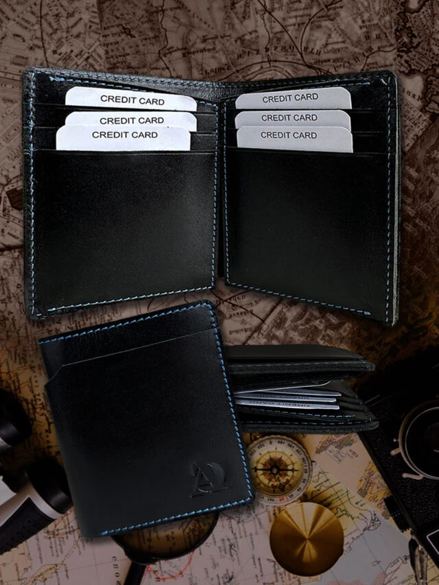 Mens Black Leather Wallet – Carry Essentials in Style