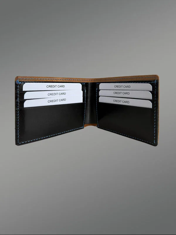 Mens Dual Shade Bi-Fold Wallet – Practical Features Meet Elegance - Image 3
