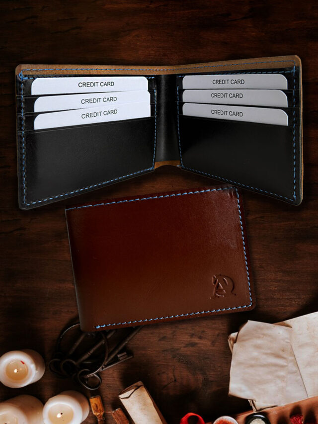 Mens Dual Shade Bi-Fold Wallet – Practical Features Meet Elegance