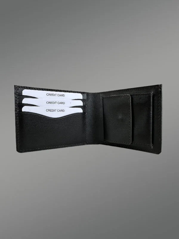 Black Authentic Leather Wallet - A Sheer Quotidian Choice - Image 5