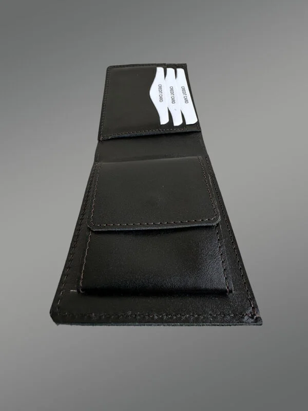 Black Authentic Leather Wallet - A Sheer Quotidian Choice - Image 6