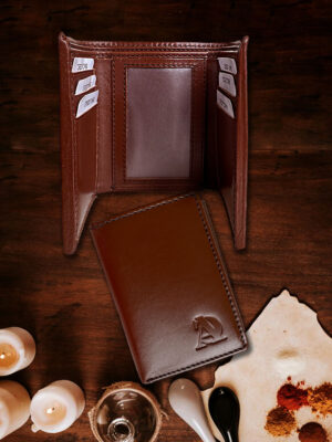 Tan Trifold Premium Wallet 113-Tan-S