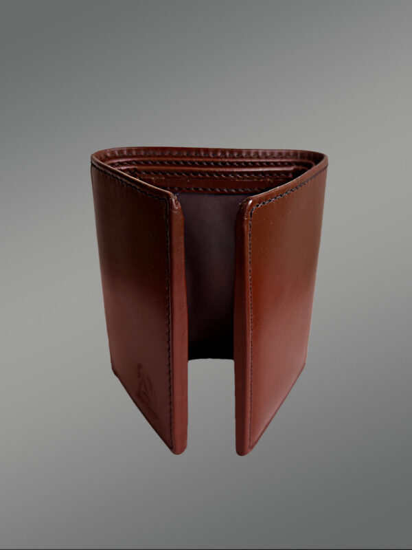 Tan Trifold Premium Wallet - A Blend of Elegance and Proficiency - Image 7