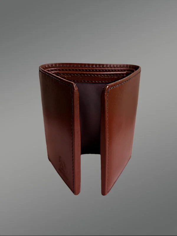 Tan Trifold Premium Wallet - A Blend of Elegance and Proficiency - Image 7