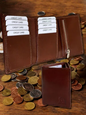 Tri-Fold Genuine Leather Wallet For Maximum Convenience