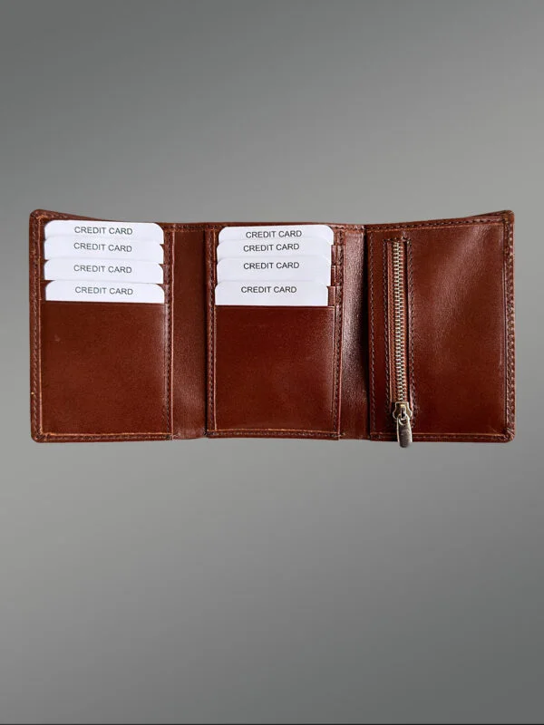 Tri-Fold Genuine Leather Wallet For Maximum Convenience - Image 3