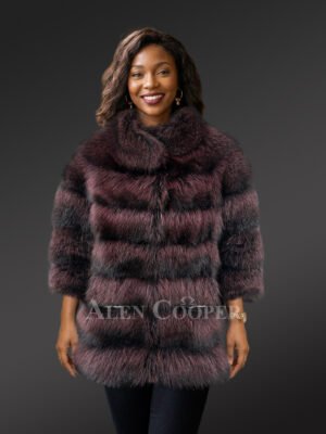 Womens Designer Raccoon Fur Jacket