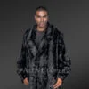 Men's Mink Paws Pea Coat