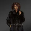 Womens Mid Length Mink Coat