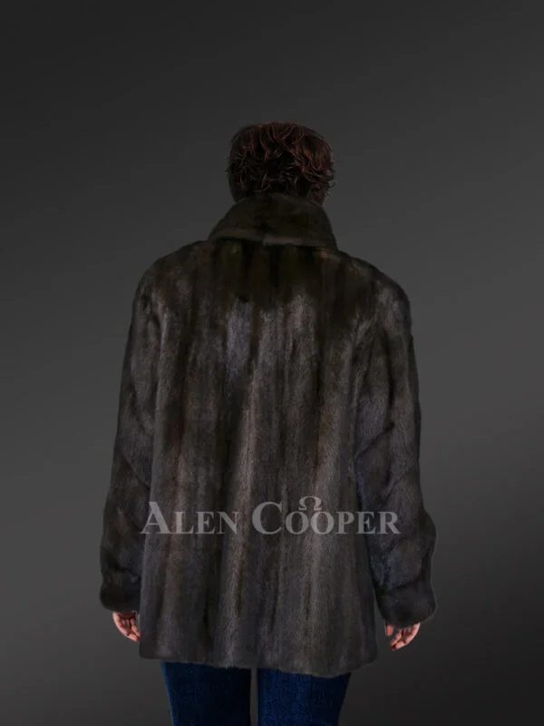 Womens Mid Length Mink Coat – Wear It to Look like a Diva - Image 2