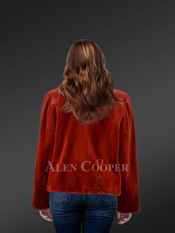 Mink Fur Biker Jacket for a Gorgeous Look - Image 2