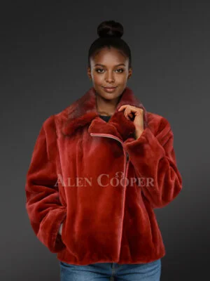 Mink Fur Biker Jacket for a Gorgeous Look