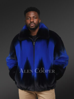 Dual Tone Mink Bomber Jacket – Look Suave and Feel Warm