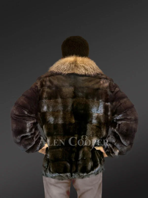 Mens Mink Jacket with Raccoon Fur – High-Fashion Looks with Ultimate Comfort - Image 2