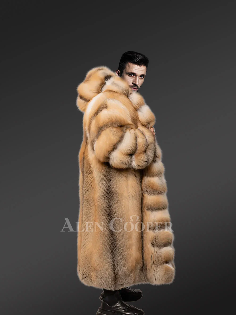 Red Fox Tuxedo Coat for Men