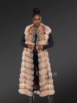 Womens Long Fox Fur Vest – Always Look Effortlessly Elegant
