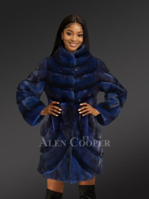 Womens Mink Fur Dressy Coat