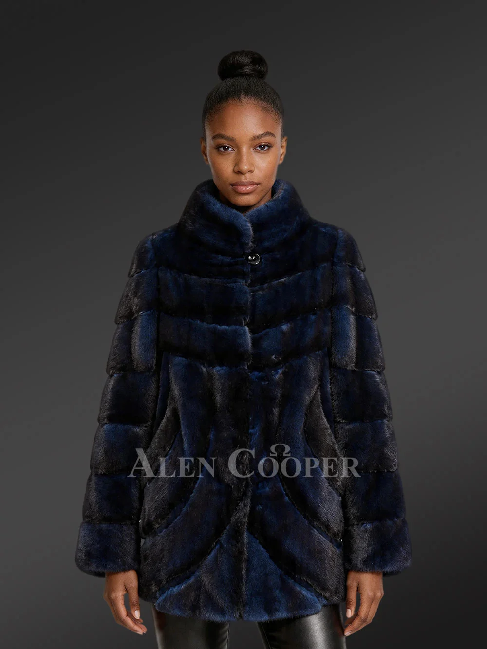 Womens Mink Fur Dressy Coat