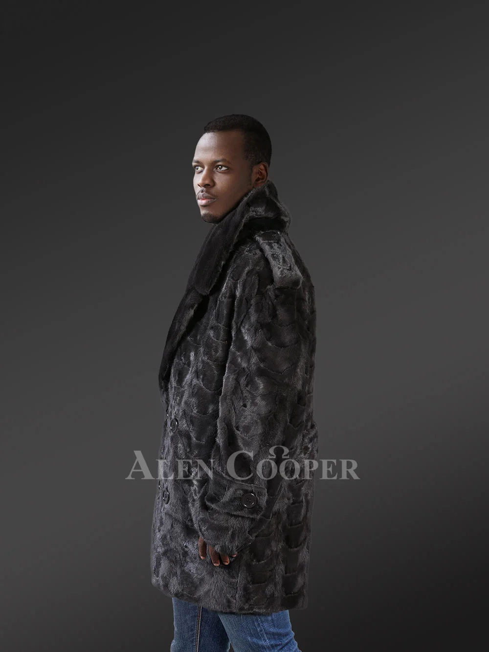 Black Mink Coat for Men – Look Sophisticate & Experience Ultimate Comfort - Image 2