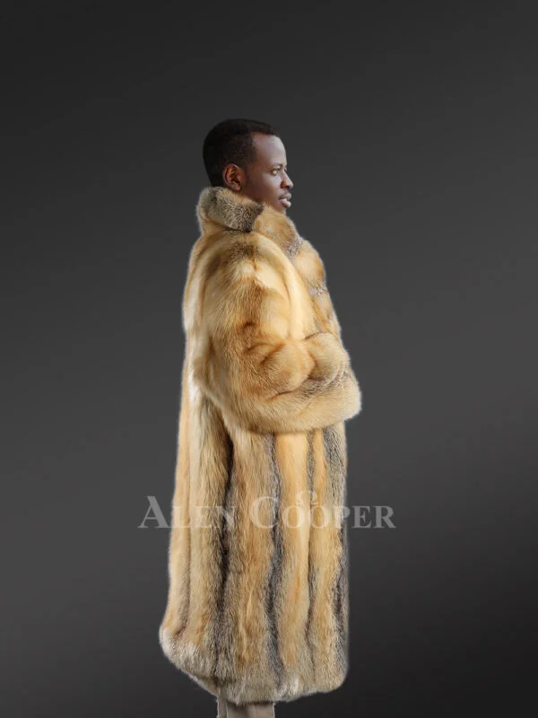 Mens Fox Fur Trench Coat – An Epitome of Luxury and Comfort - Image 2