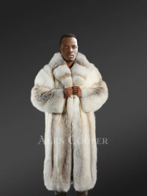 Golden Isle Trench Coat- A Swanky Natural Fox Fur Outerwear