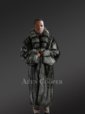 Silver Fox Fur Trench Coat – Luxuriously Comforting and Stylish