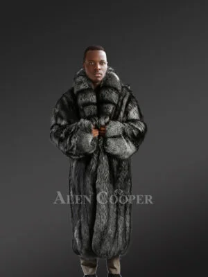 Silver Fox Fur Trench Coat – Luxuriously Comforting and Stylish